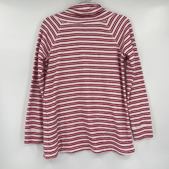 Tommy Hilfiger Terry Funnel Neck Womens Top Sz M Nautical Coastal Preppy Y2K - Picture 6 of 10